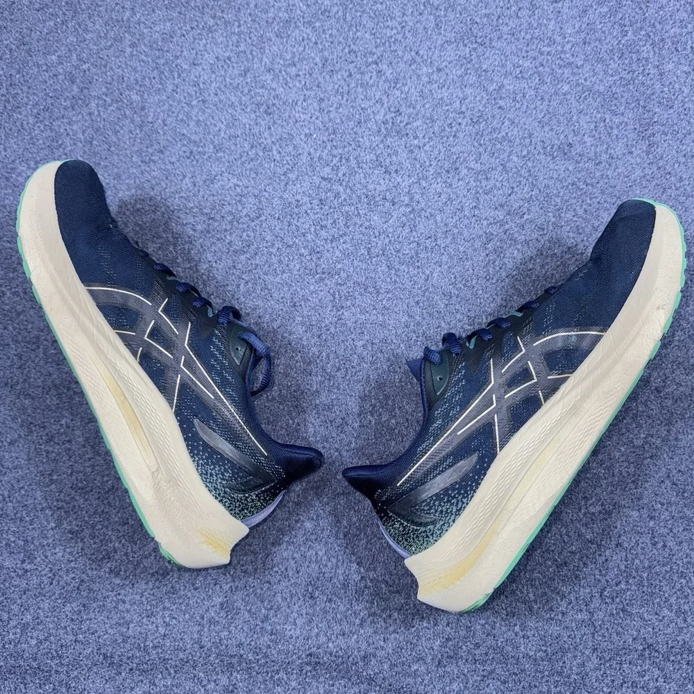 Asics GT 2000 12 Blue Expanse Champagne Running Shoes 1012B506-401 Womens 9.5